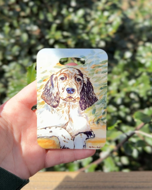 English Setter Dog Luggage Tag