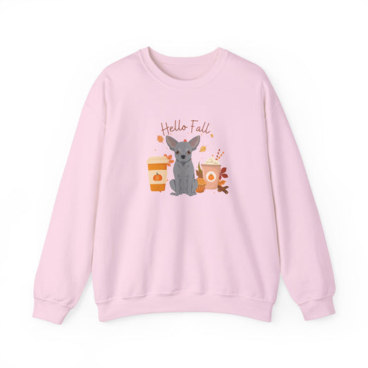 Chihuahua Dog Fall Unisex Heavy Blend Crewneck Sweatshirt