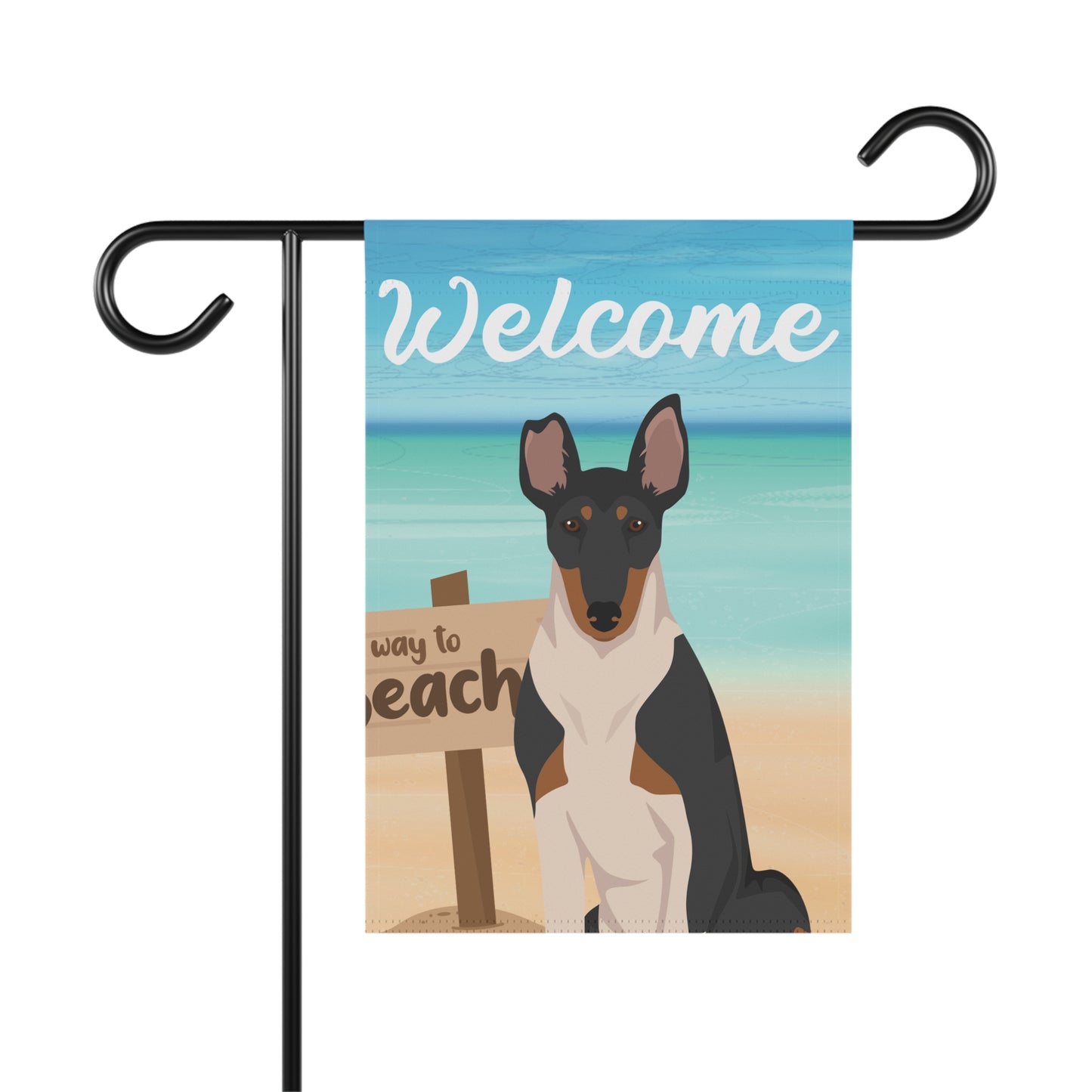 Smooth Collie Dog Garden Flag