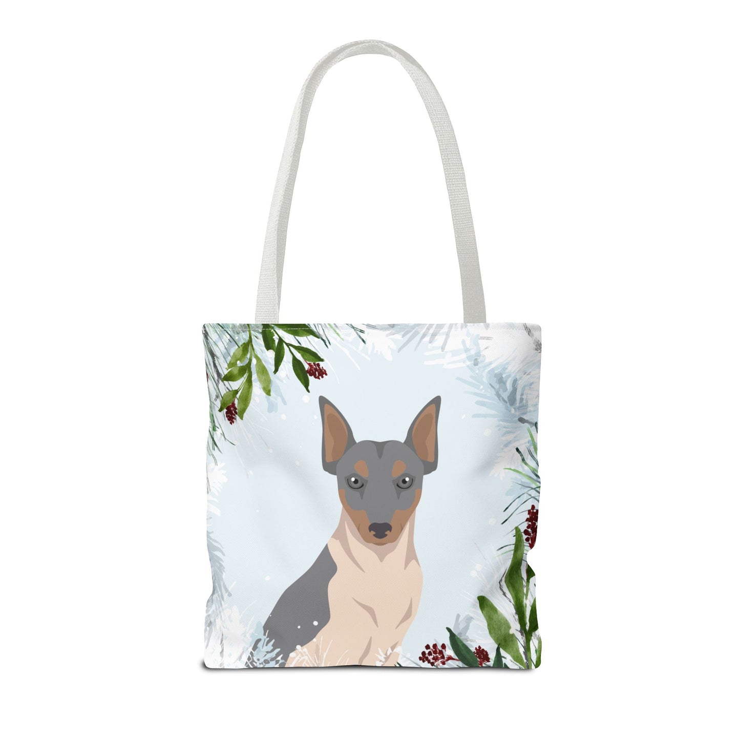 Brazillian Terrier Dog Christmas Holiday Tote Bag 16x16