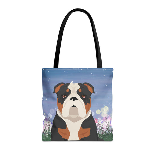 Bulldog Dog Tote Bag 16x16