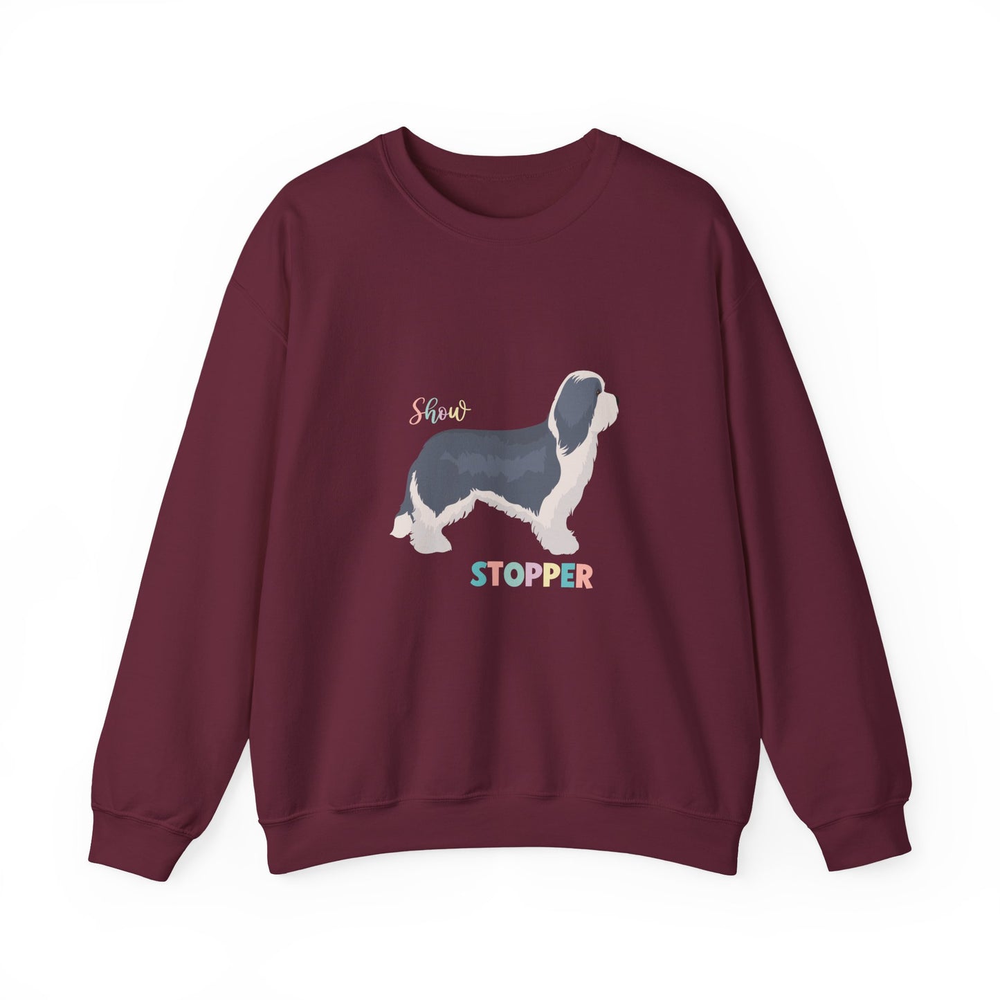 Bearded Collie Dog Unisex Heavy Blend Crewneck Sweatshirt