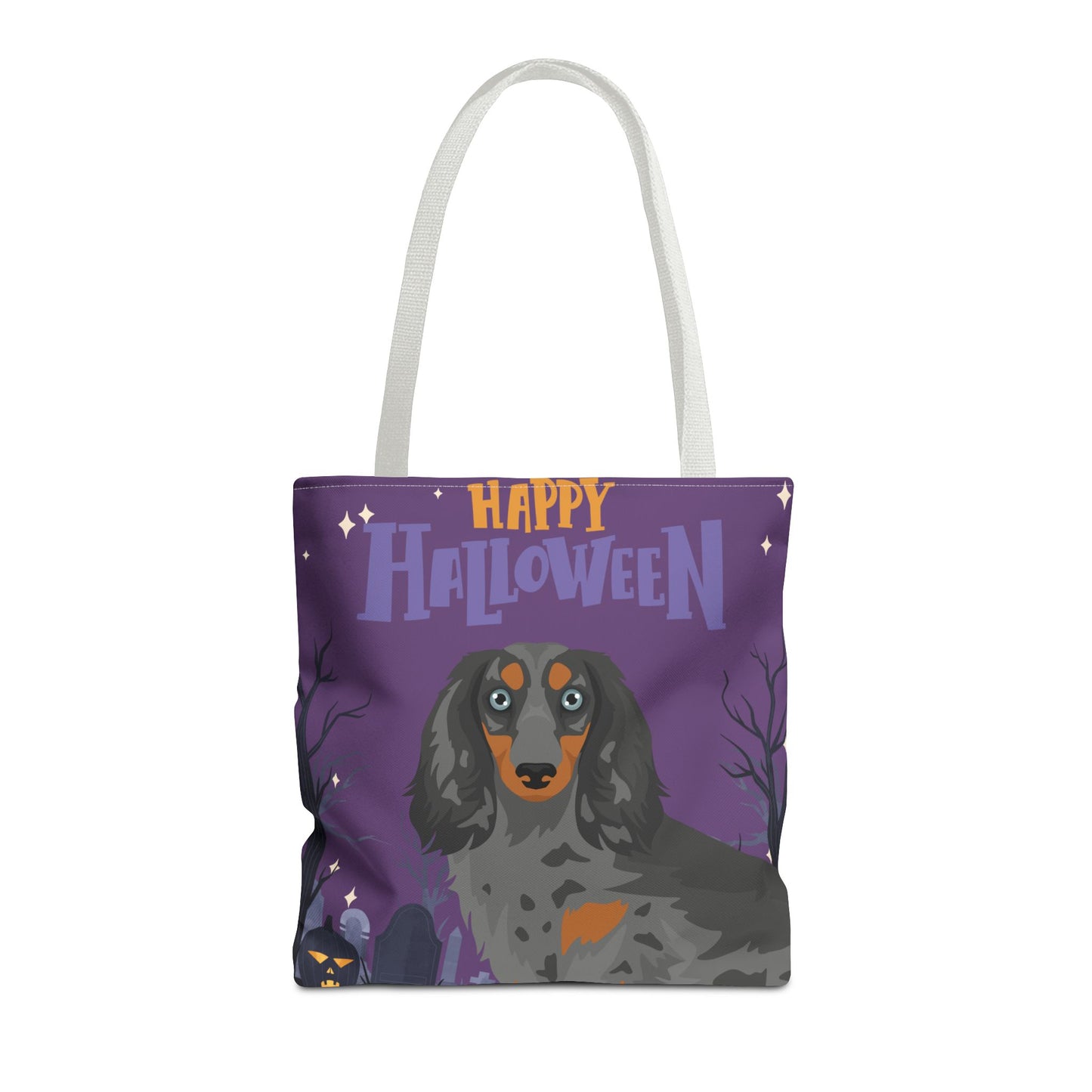 Dachshund Dog Happy Halloween Tote Bag 16x16