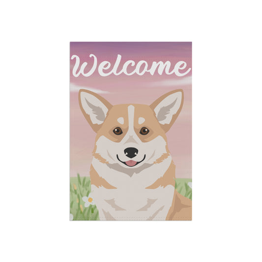 Pembroke Welsh Corgi Dog Welcome Garden Flag