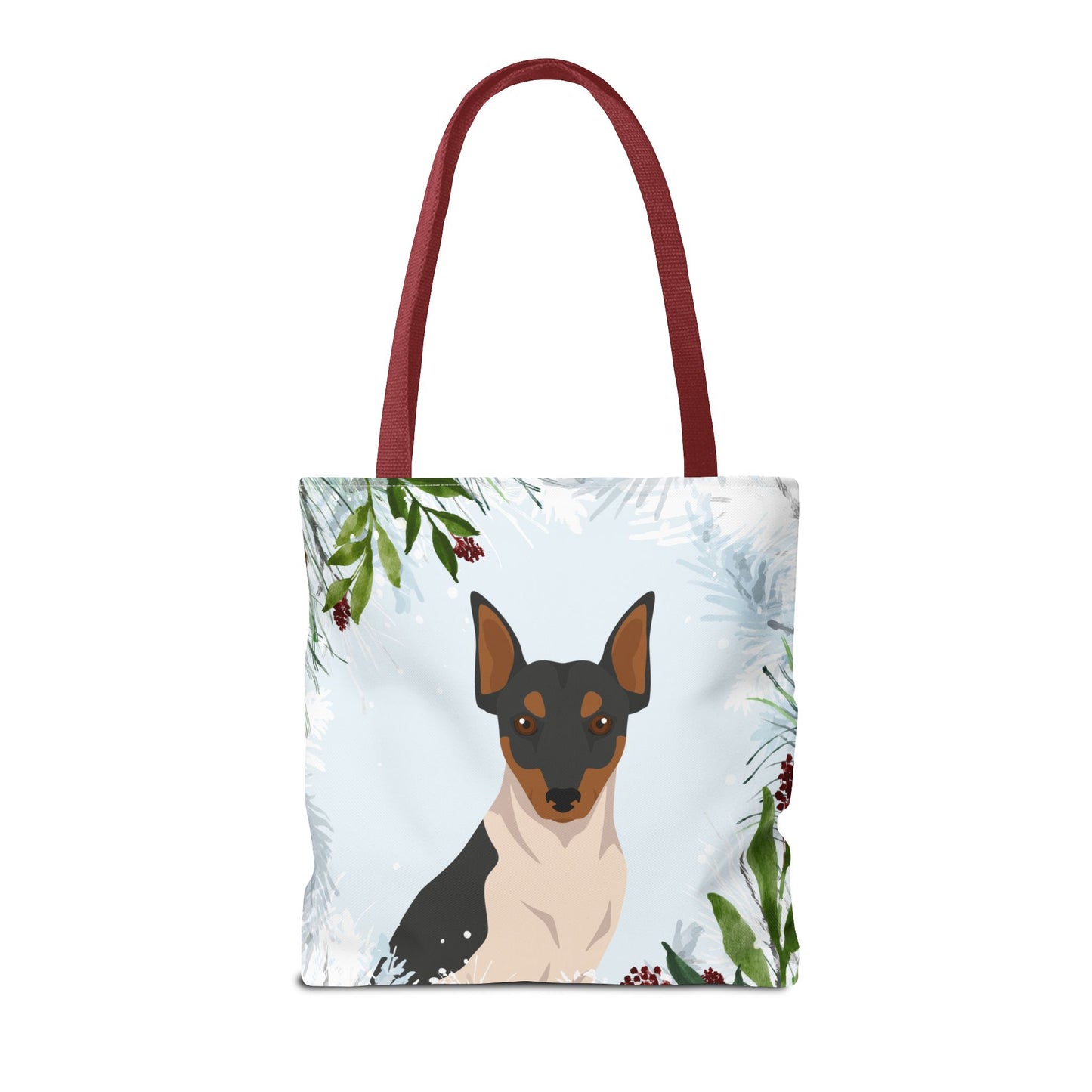 Brazillian Terrier Dog Christmas Holiday Tote Bag 16x16