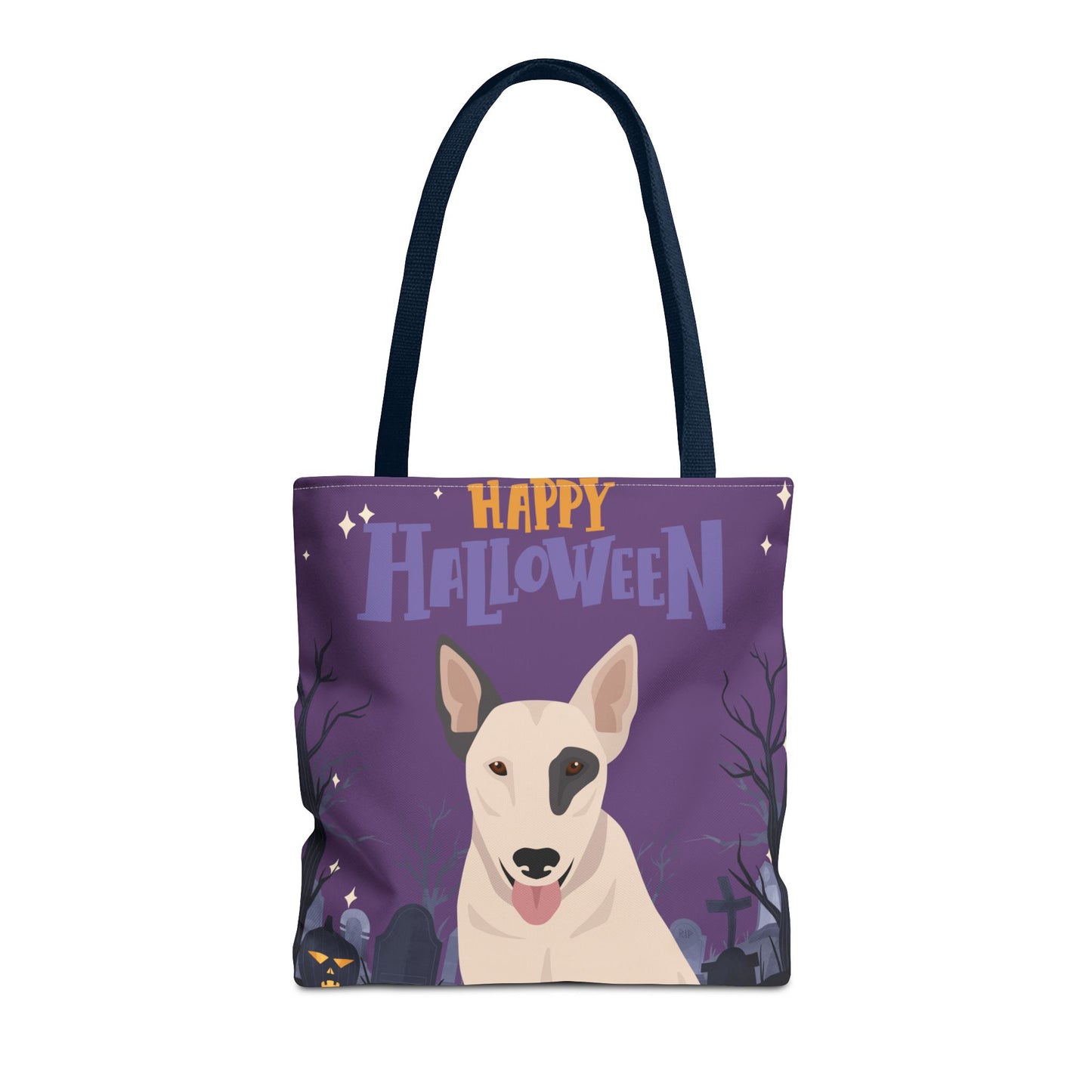 Bull Terrier Dog Happy Halloween Tote Bag 16x16