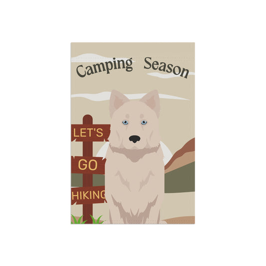 Yakutian Laika Dog Camping Garden Flag