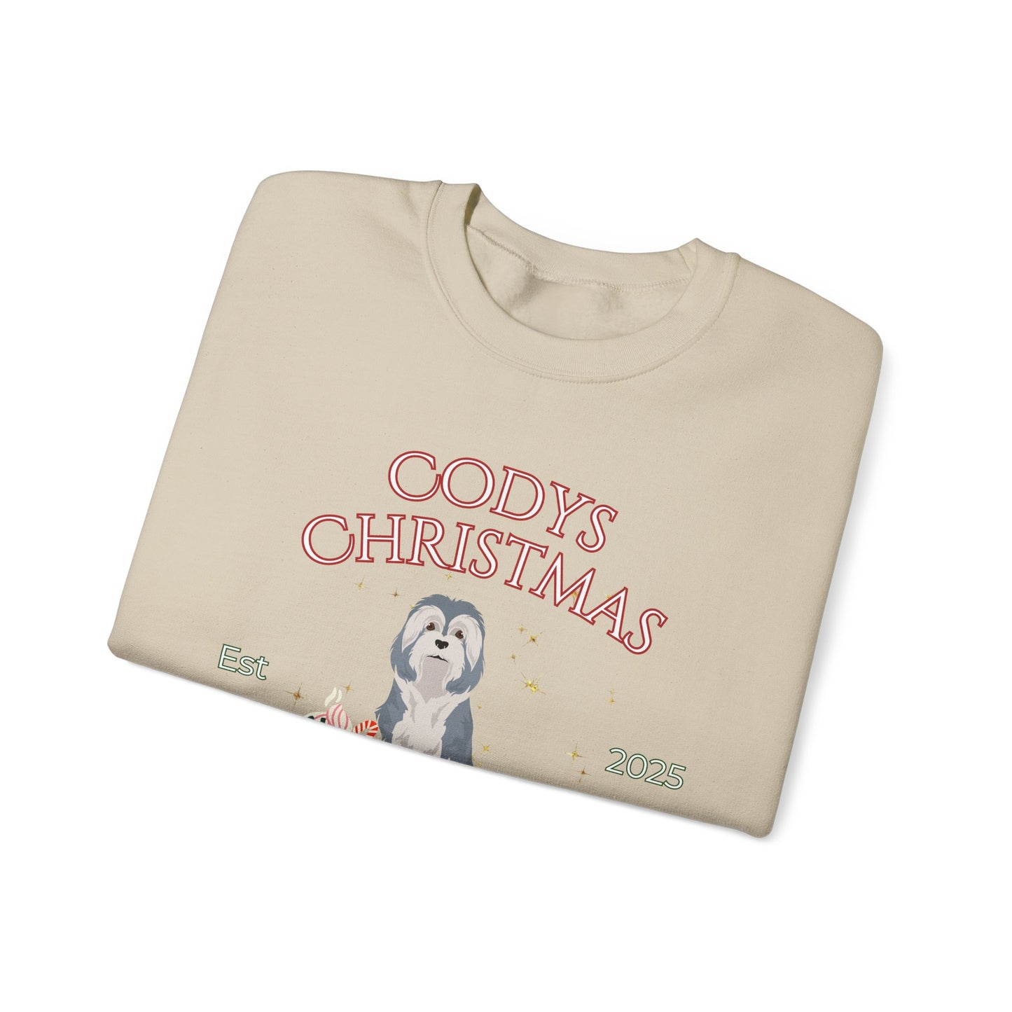 Lowchen Dog Christmas Social Club Unisex Heavy Blend Crewneck Sweatshirt Custom Name