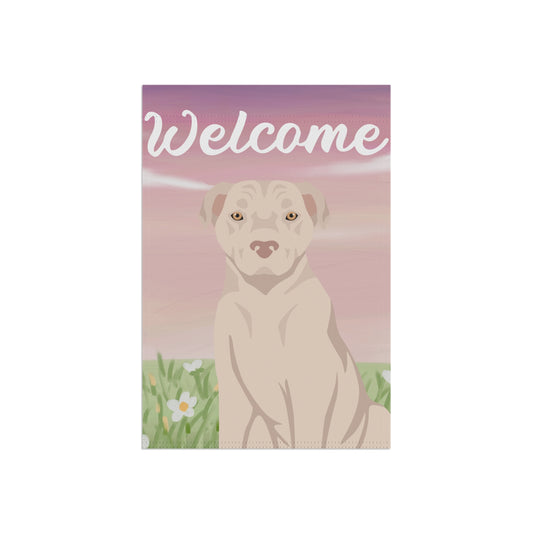 American Staffordshire Terrier Dog Welcome Garden Flag
