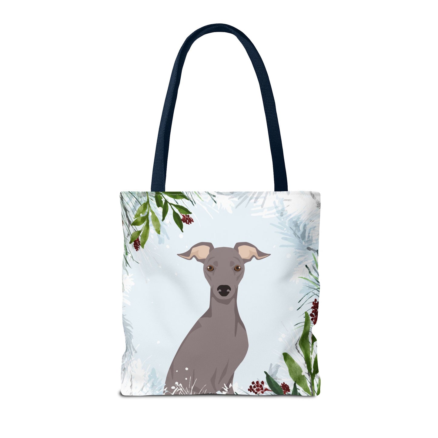 Italian Greyhound Dog Christmas Holiday Tote Bag 16x16