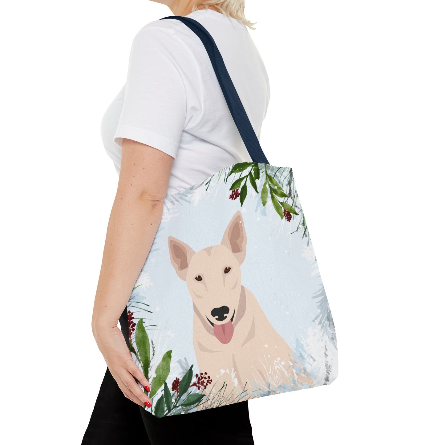 Bull Terrier Dog Christmas Holiday Tote Bag 16x16