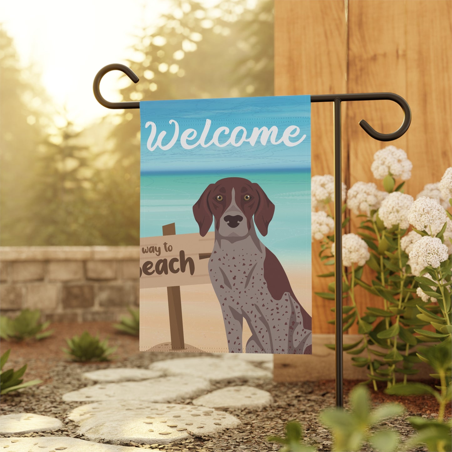 German Shorthaired Pointer Dog Garden Flag
