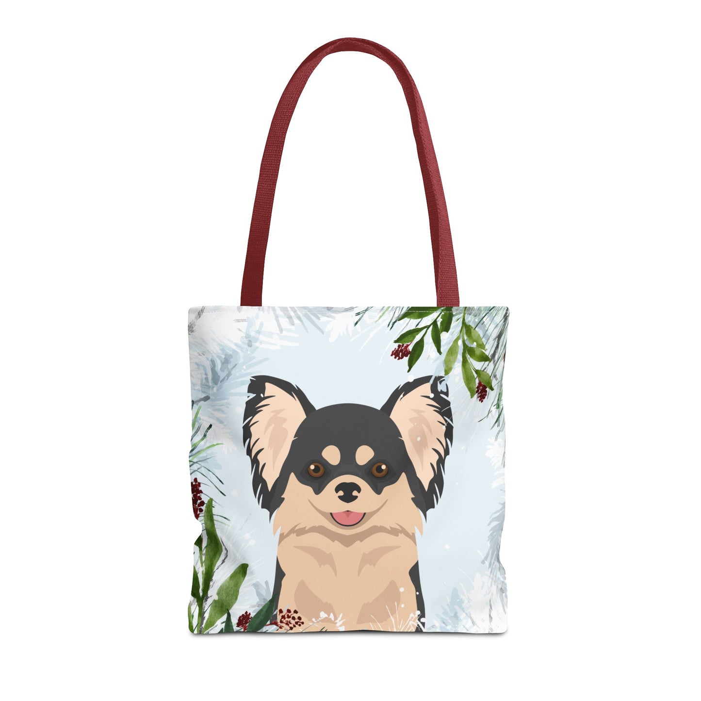 Chihuahua Dog Christmas Holiday Tote Bag 16x16