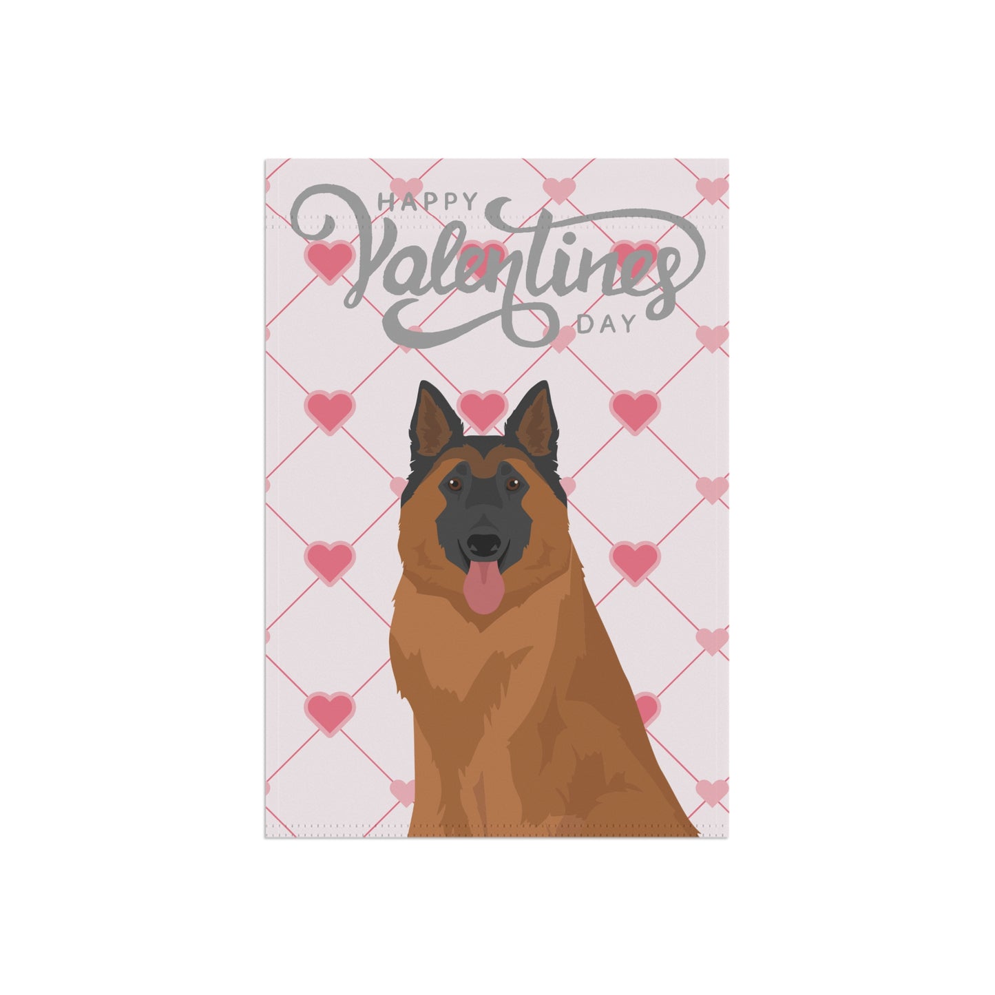 Belgian Tervuren Dog Valentines Day Garden Flag