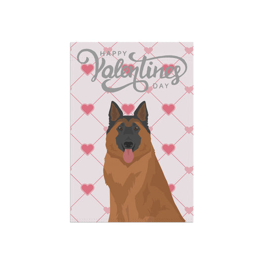 Belgian Tervuren Dog Valentines Day Garden Flag