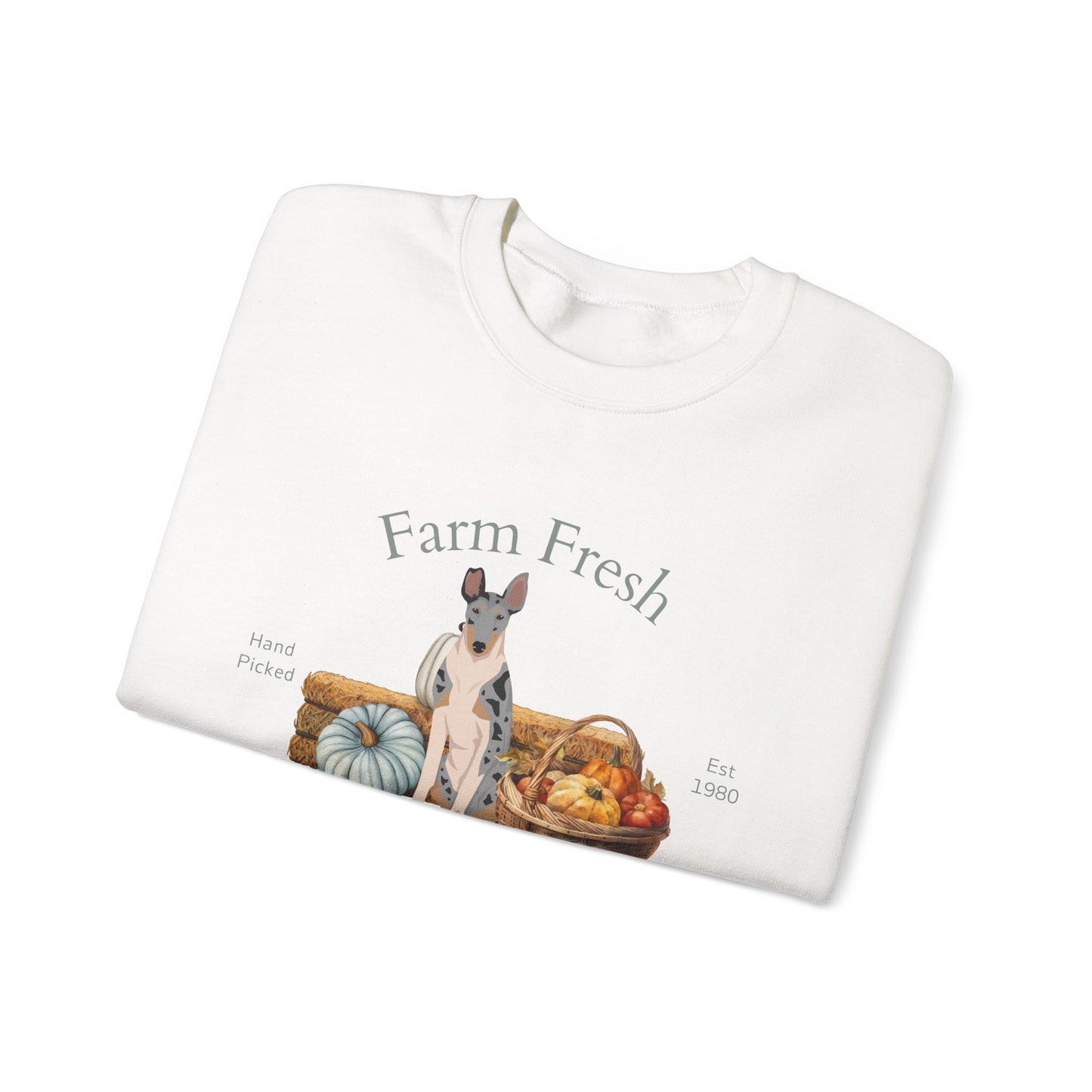 Smooth Collie Dog Fall Farm Fresh Unisex Heavy Blend Crewneck Sweatshirt
