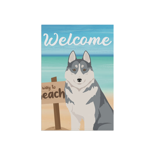 Siberian Husky Dog Garden Flag