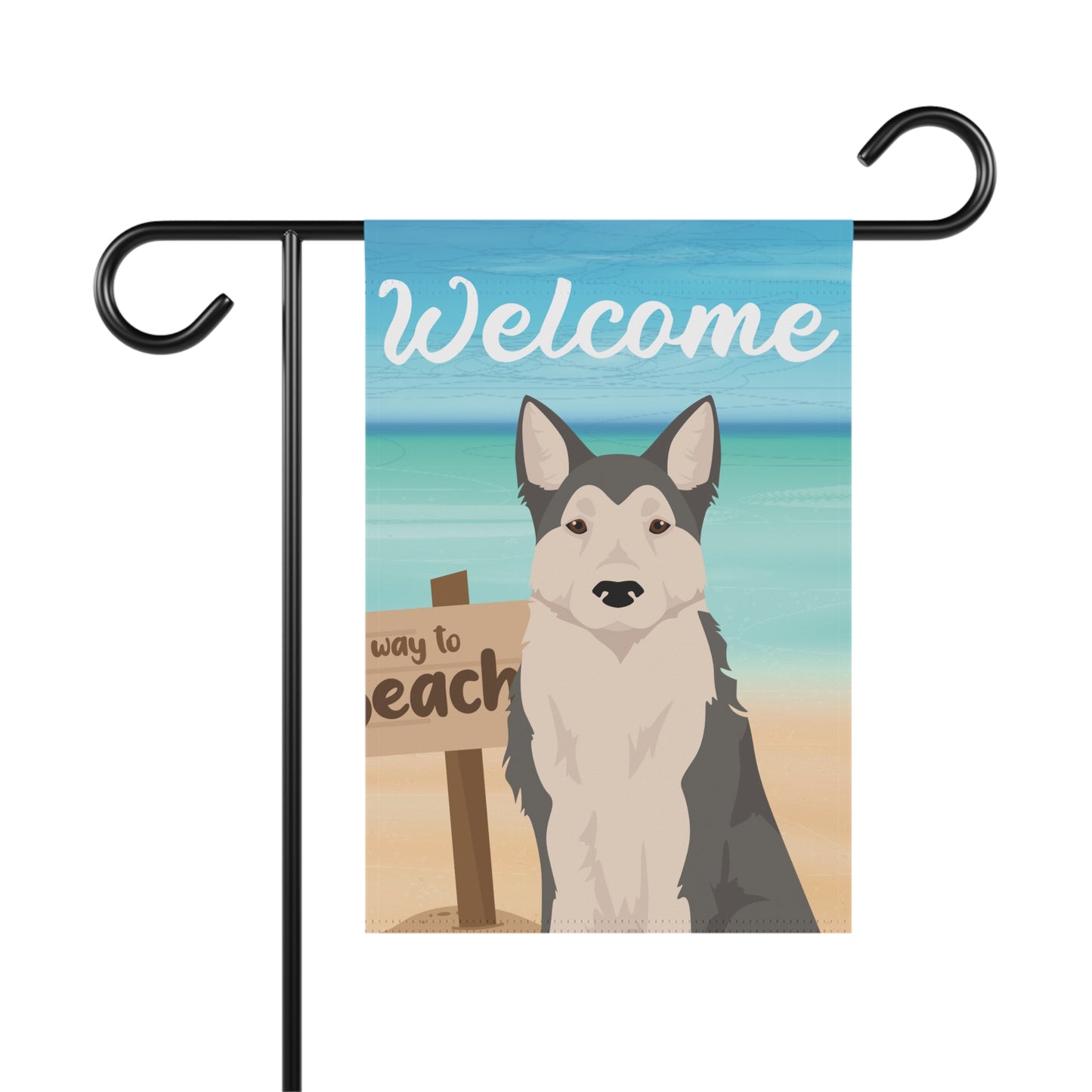 West Siberian Laika Dog Garden Flag