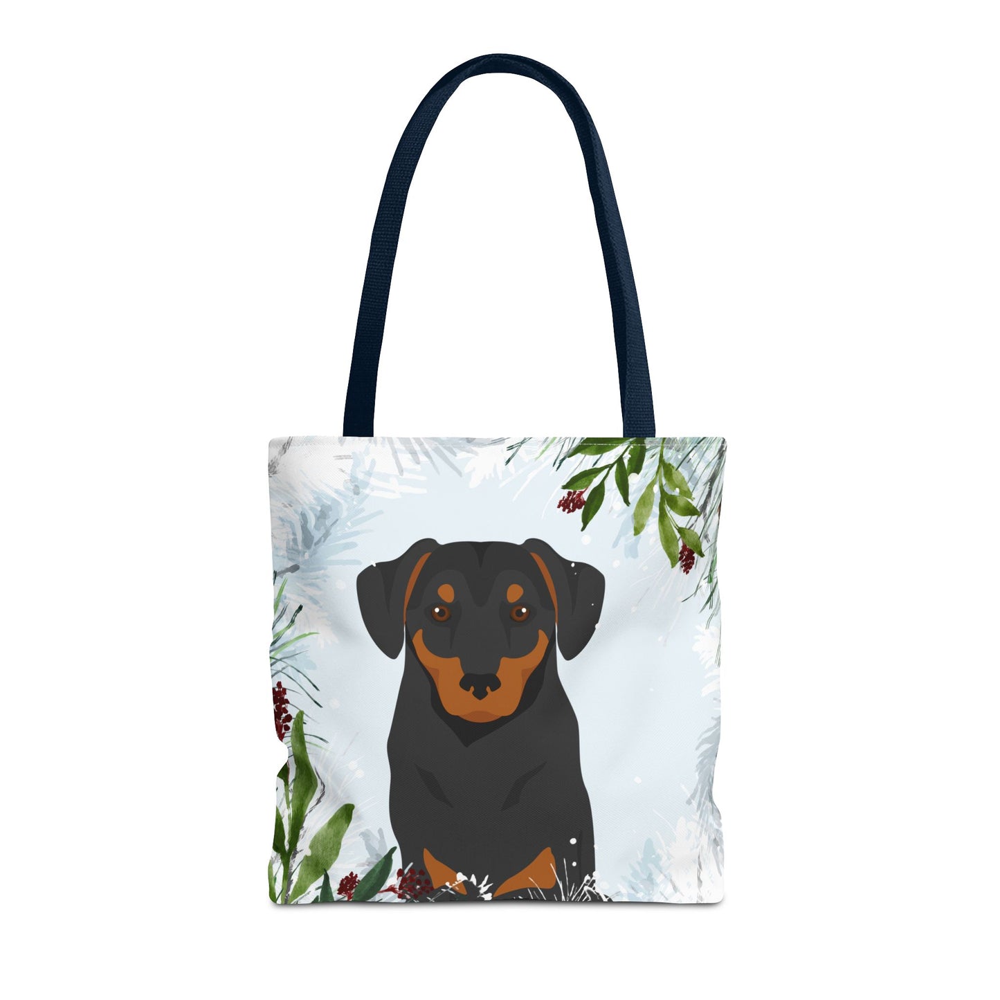 Austrian Pinscher Dog Christmas Holiday Tote Bag 16x16