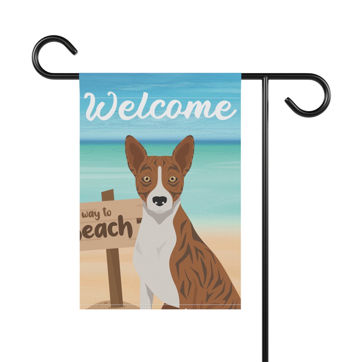 Basenji Dog Garden Flag