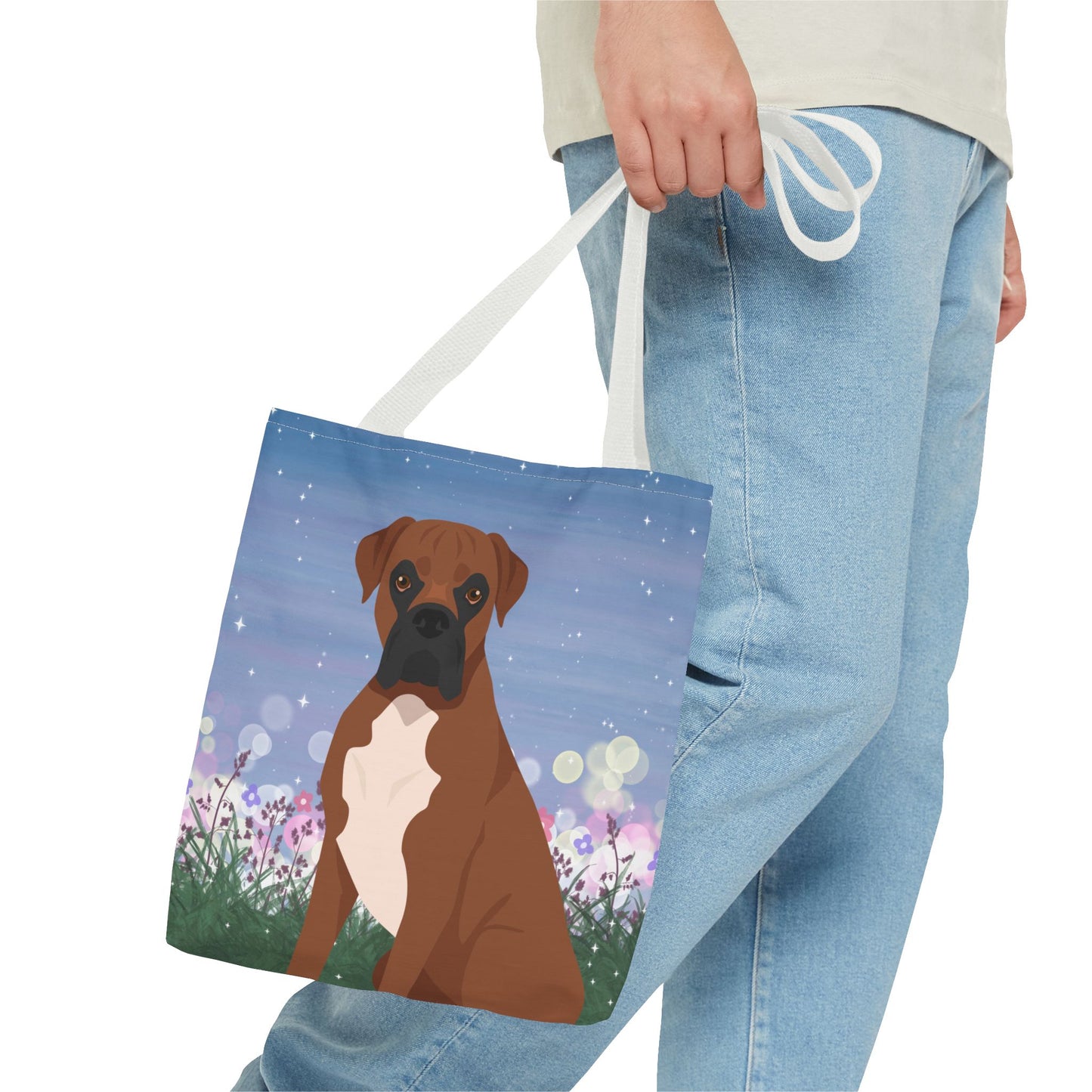 Boxer Dog Tote Bag 13x13