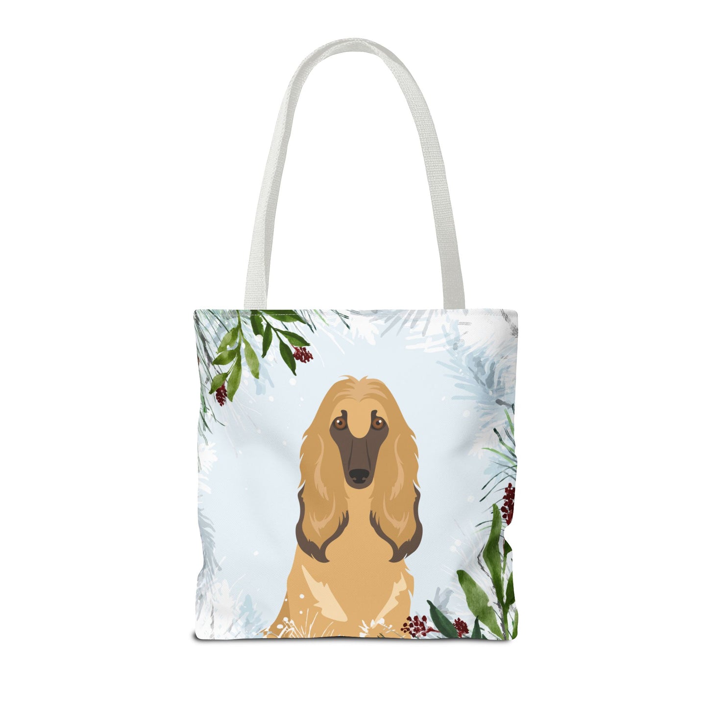 Afghan Hound Dog Christmas Holiday Tote Bag 16x16