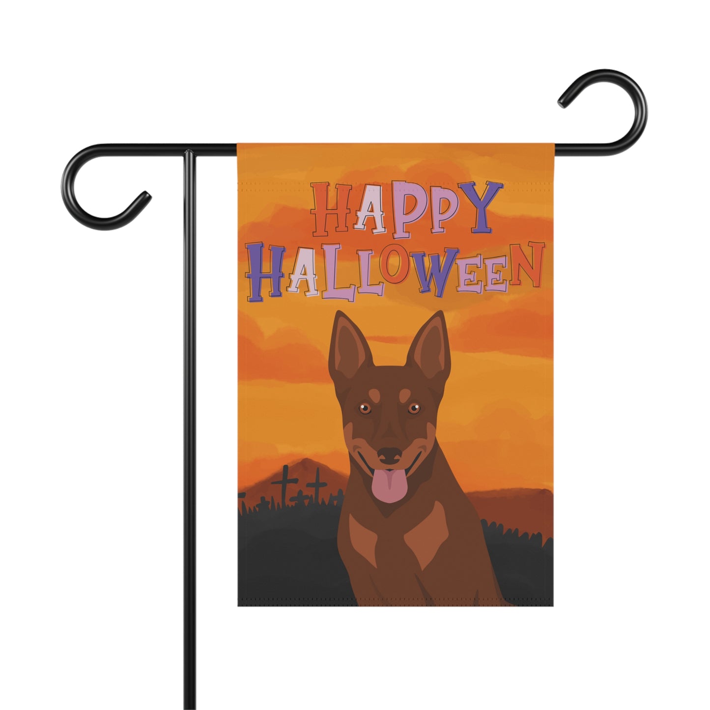 Australian Kelpie Dog Halloween Garden Flag