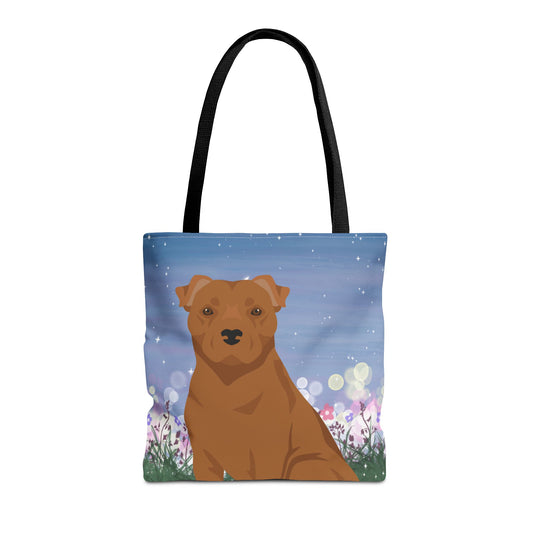 Staffordshire Bull Terrier Dog Tote Bag 16x16