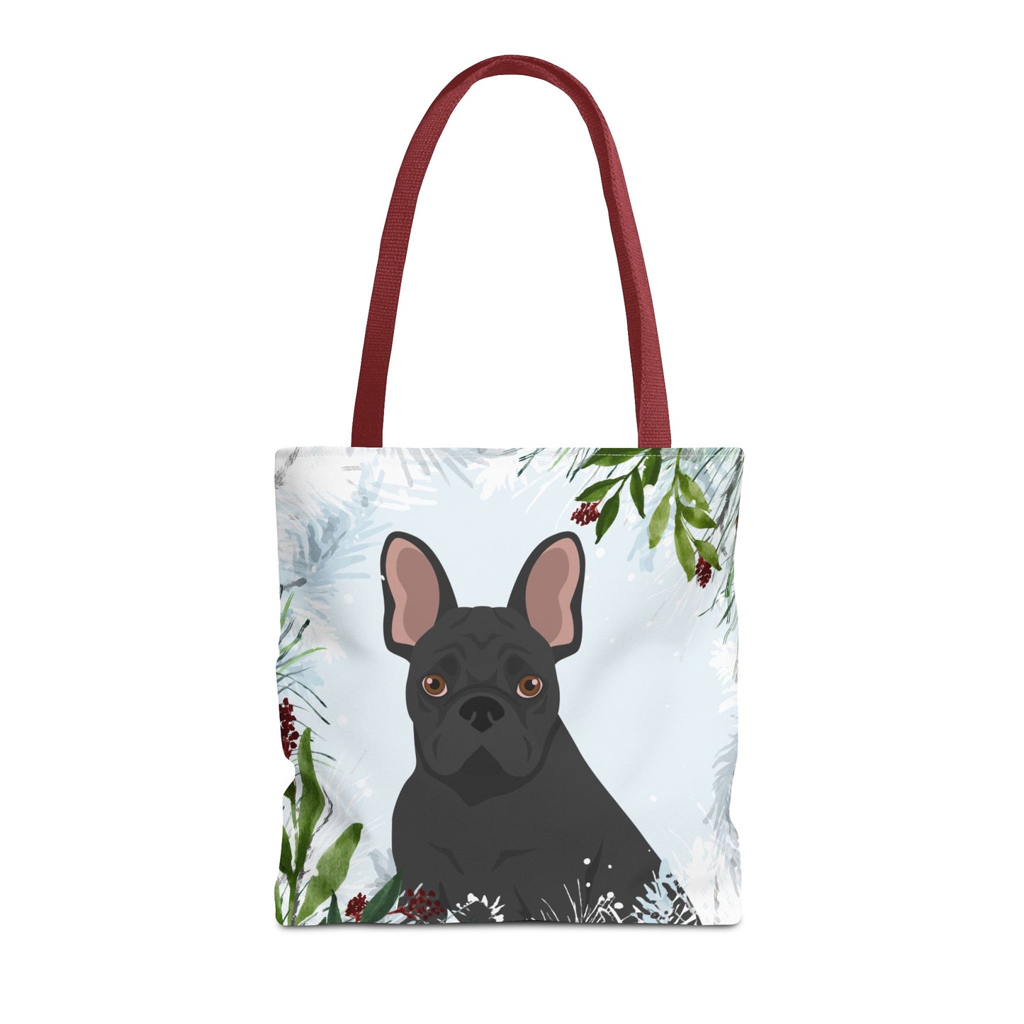 French Bulldog Dog Christmas Holiday Tote Bag 16x16
