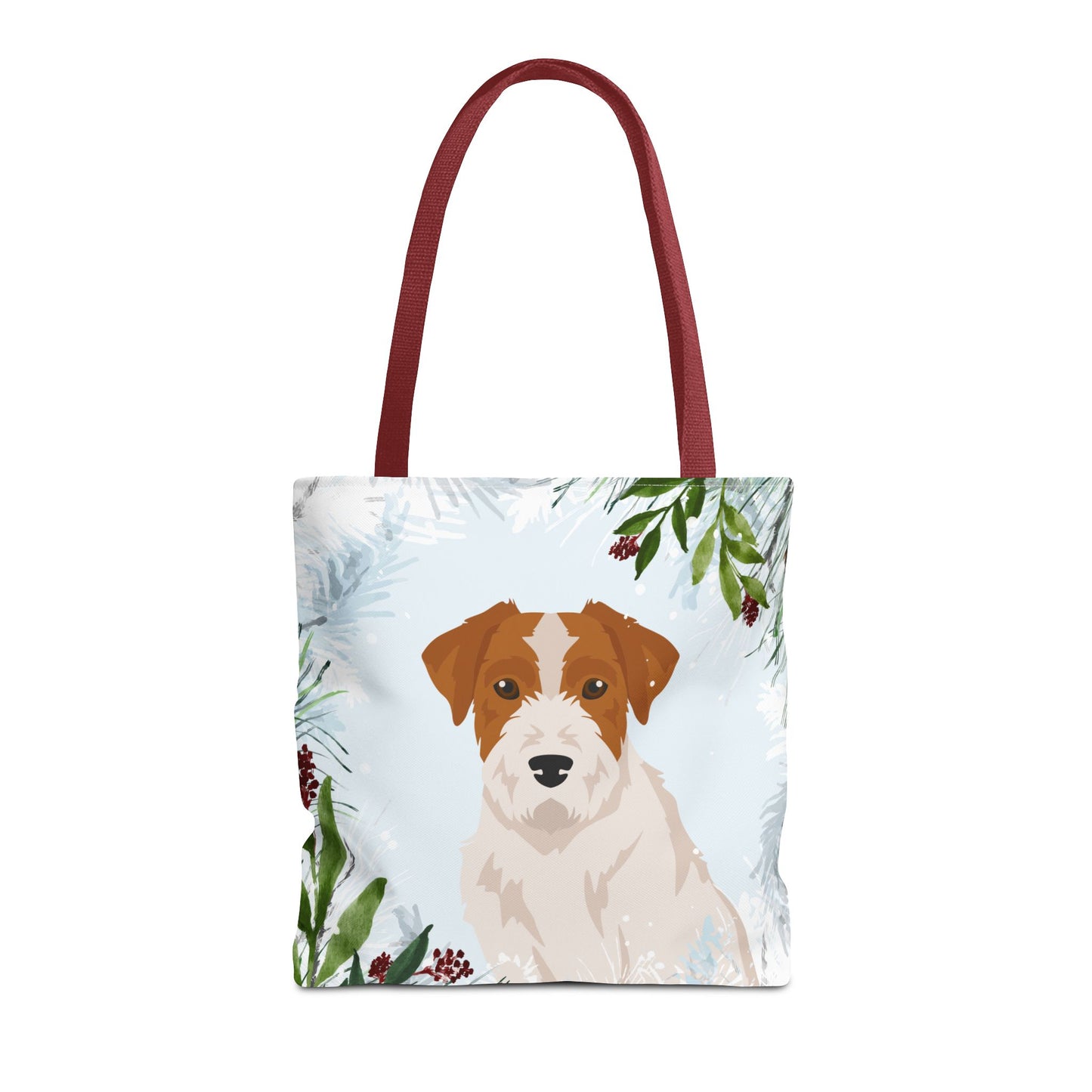 Jack Russell terrier Dog Christmas Holiday Tote Bag 16x16