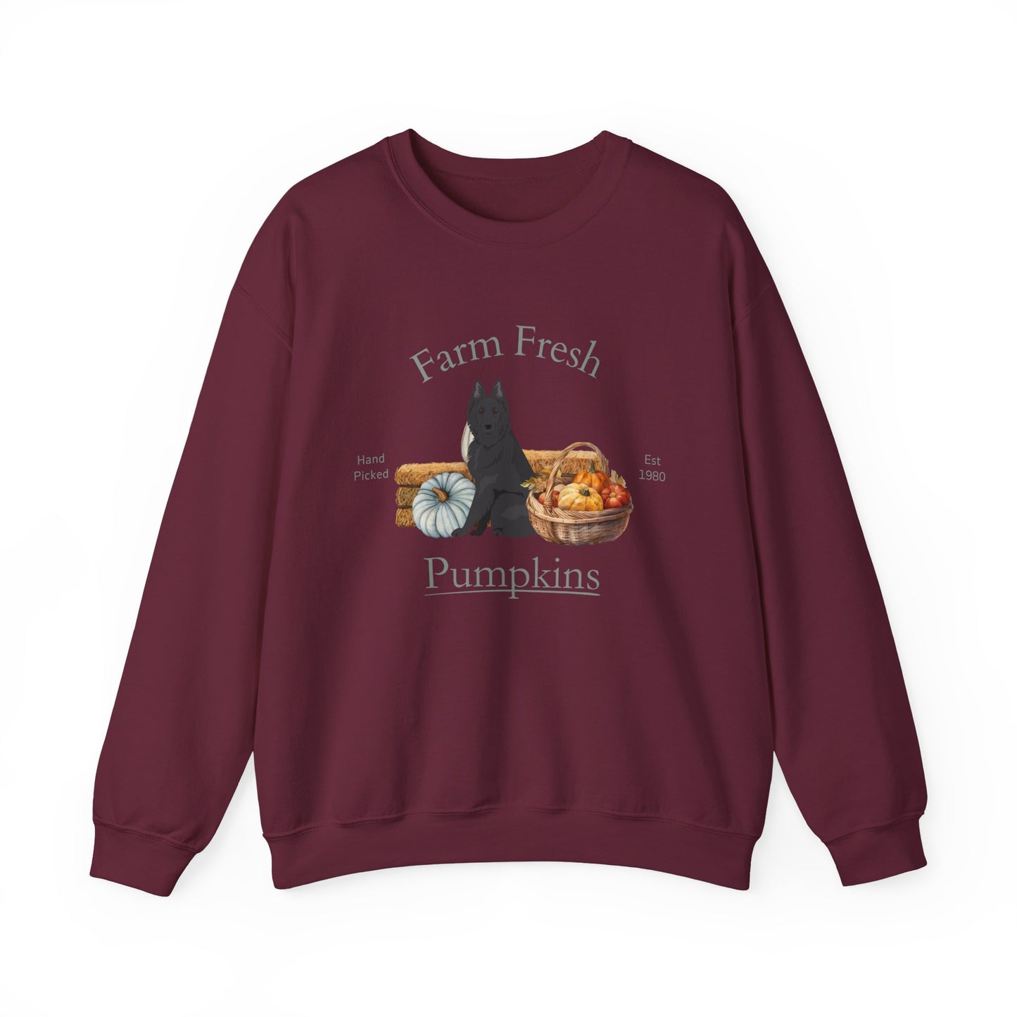 Belgian Shepherd Dog Fall Halloween Unisex Heavy Blend Crewneck Sweatshirt