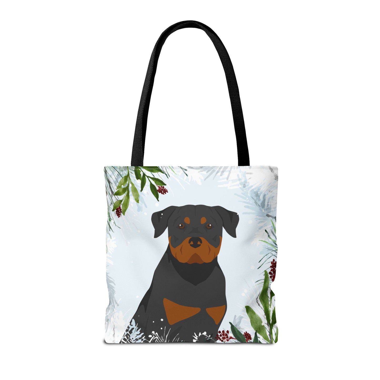 Rottweiler Dog Christmas Holiday Tote Bag 16x16