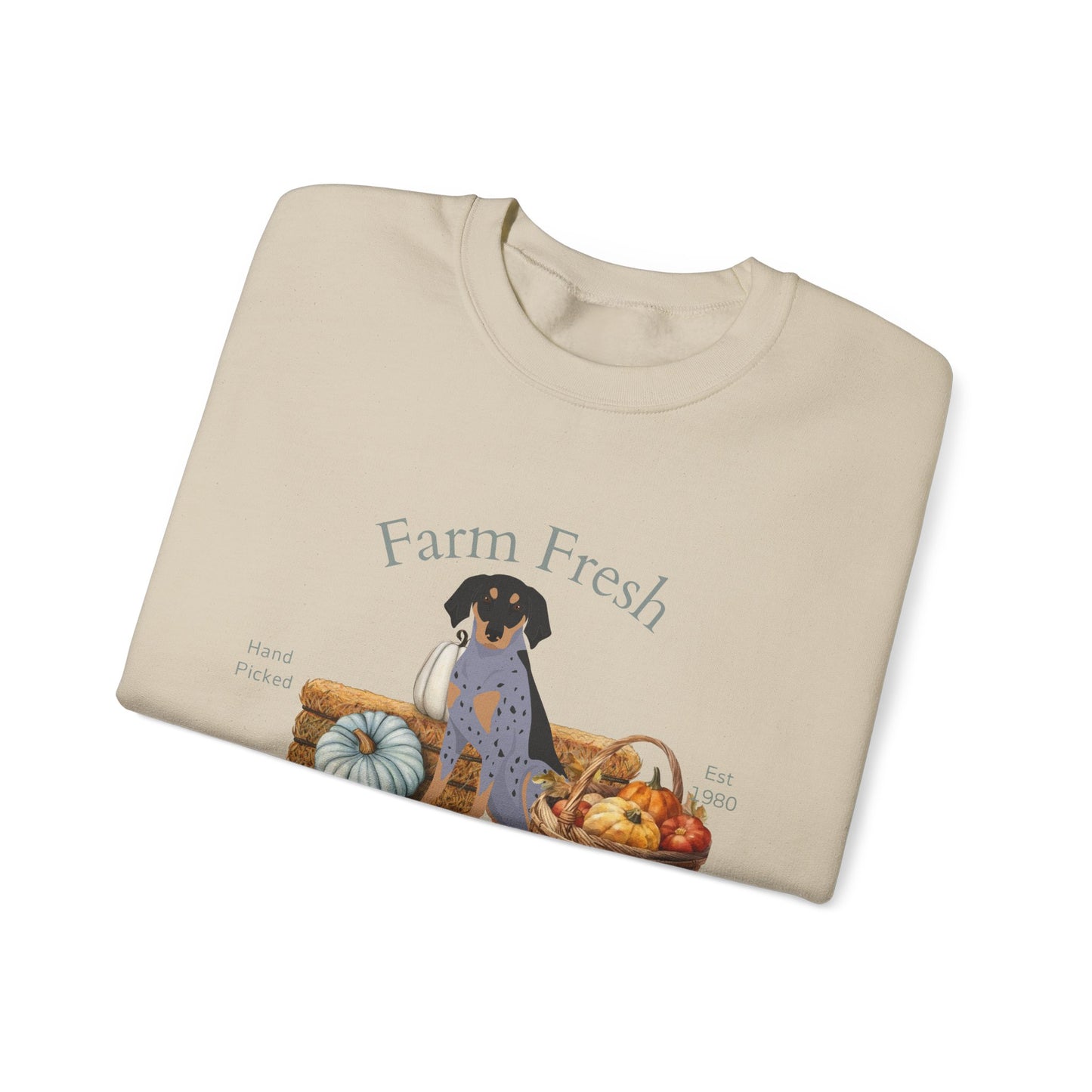 Bluetick Coonhound Dog Fall Farm Fresh Unisex Heavy Blend Crewneck Sweatshirt