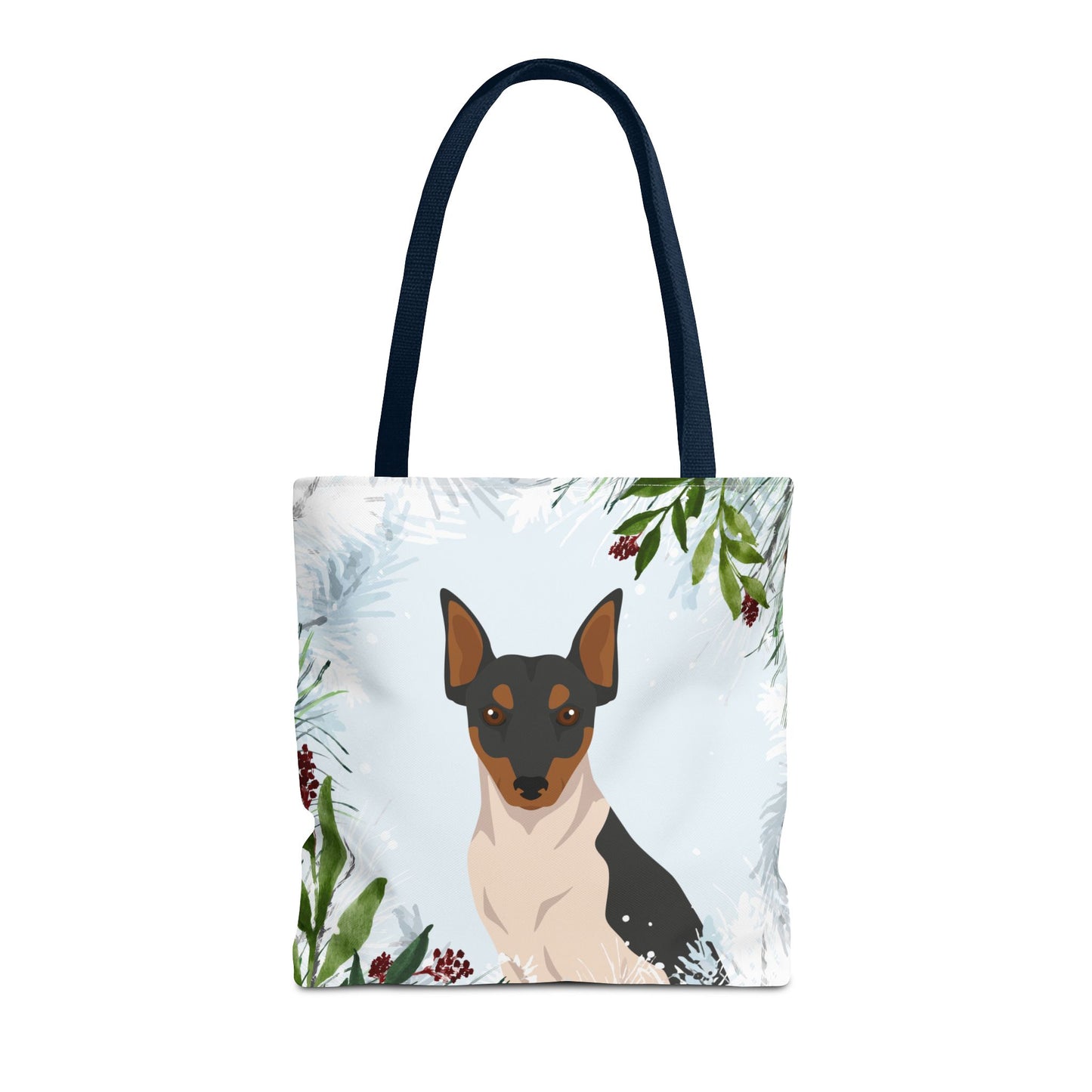 Brazillian Terrier Dog Christmas Holiday Tote Bag 16x16