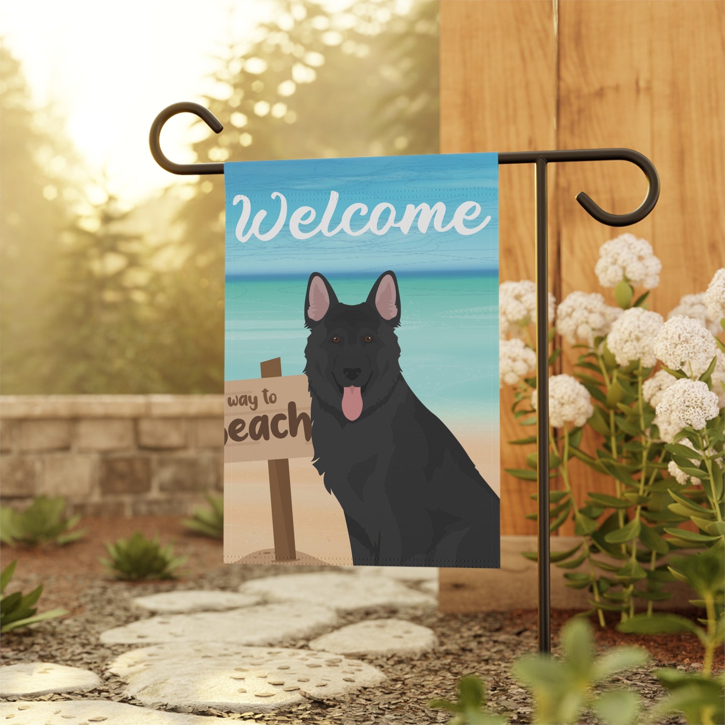 German Shepherd Dog Garden Flag