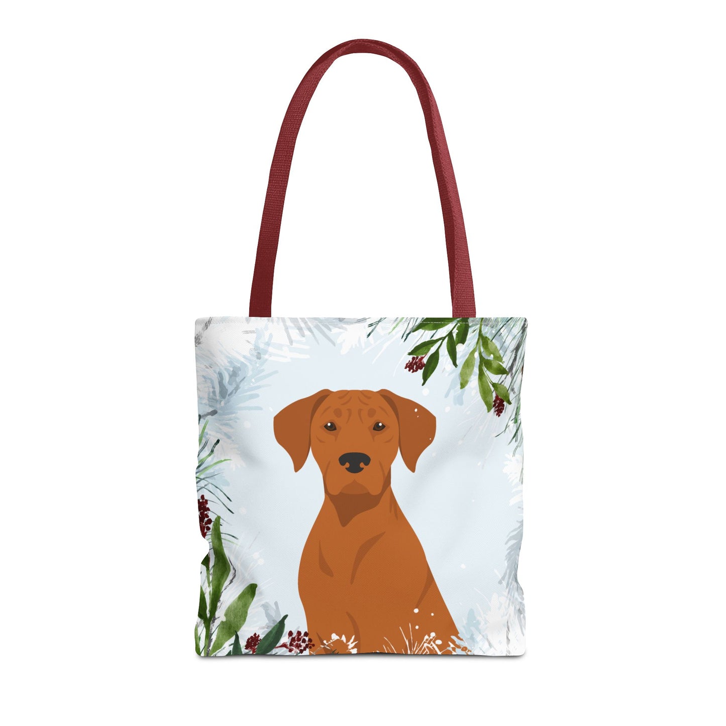 Rhodesian Ridgeback Dog Christmas Holiday Tote Bag 16x16