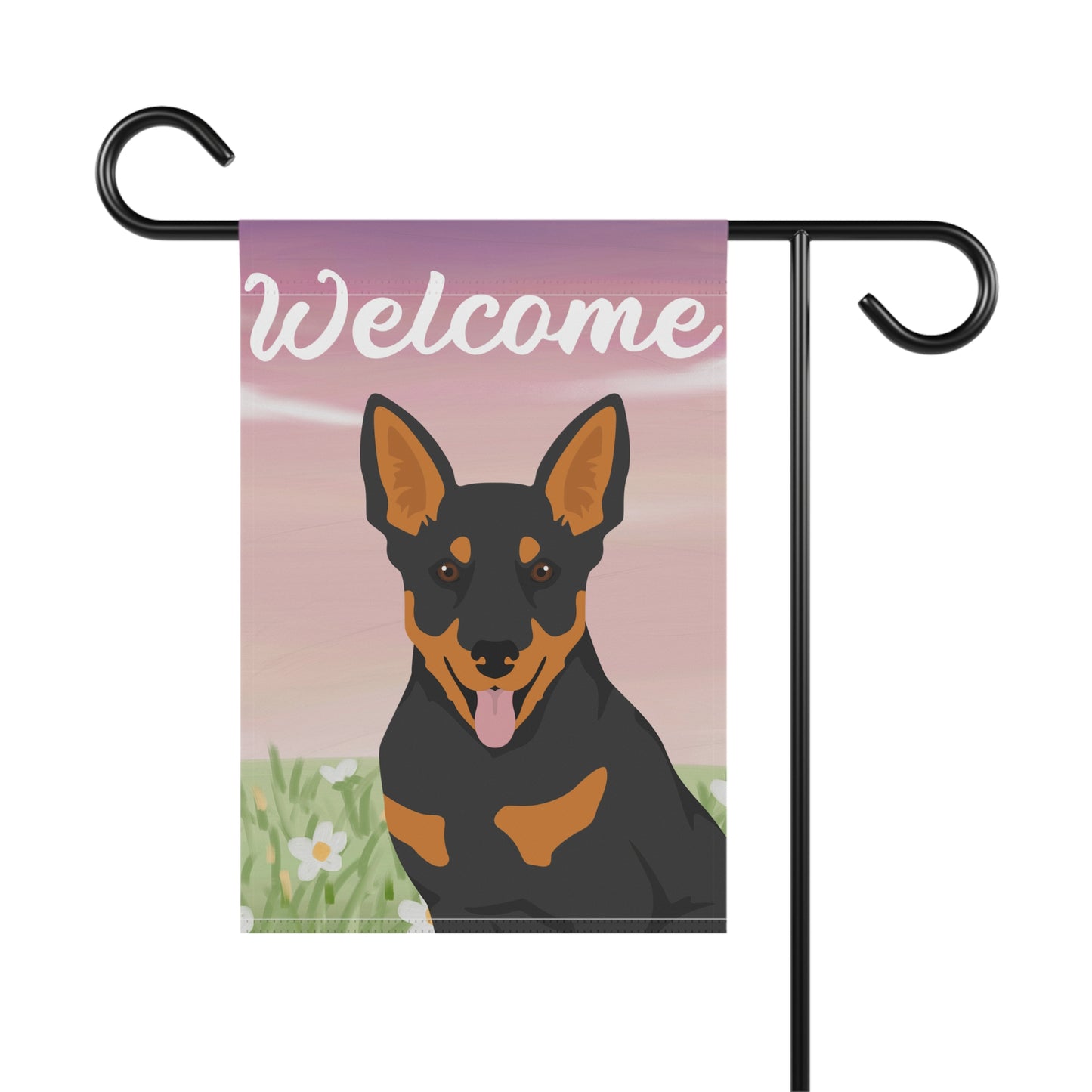 Lancashire Heeler Dog Welcome Garden Flag