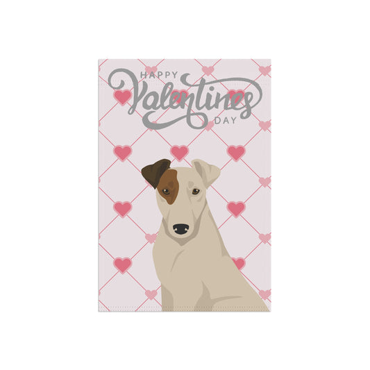Smooth Fox Terrier Dog Valentines Day Garden Flag