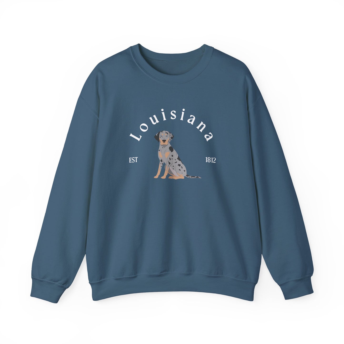 Catahoula Leopard Dog State Dogs Unisex Heavy Blend Crewneck Sweatshirt