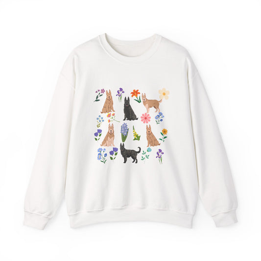Berger Picard Dog Unisex Spring Cottage Core Crewneck Sweatshirt