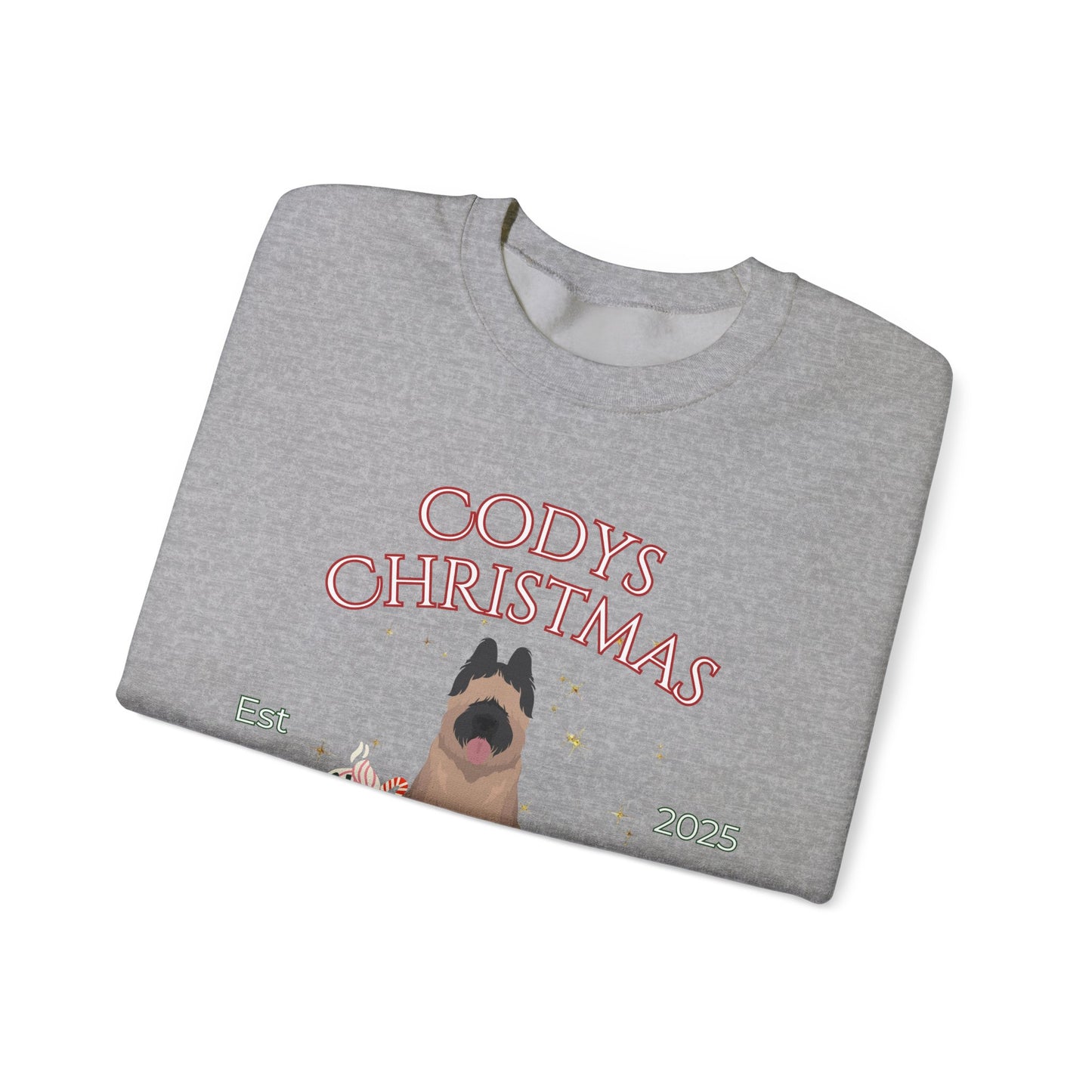 Briad Dog Christmas Social Club Unisex Heavy Blend Crewneck Sweatshirt Custom Name