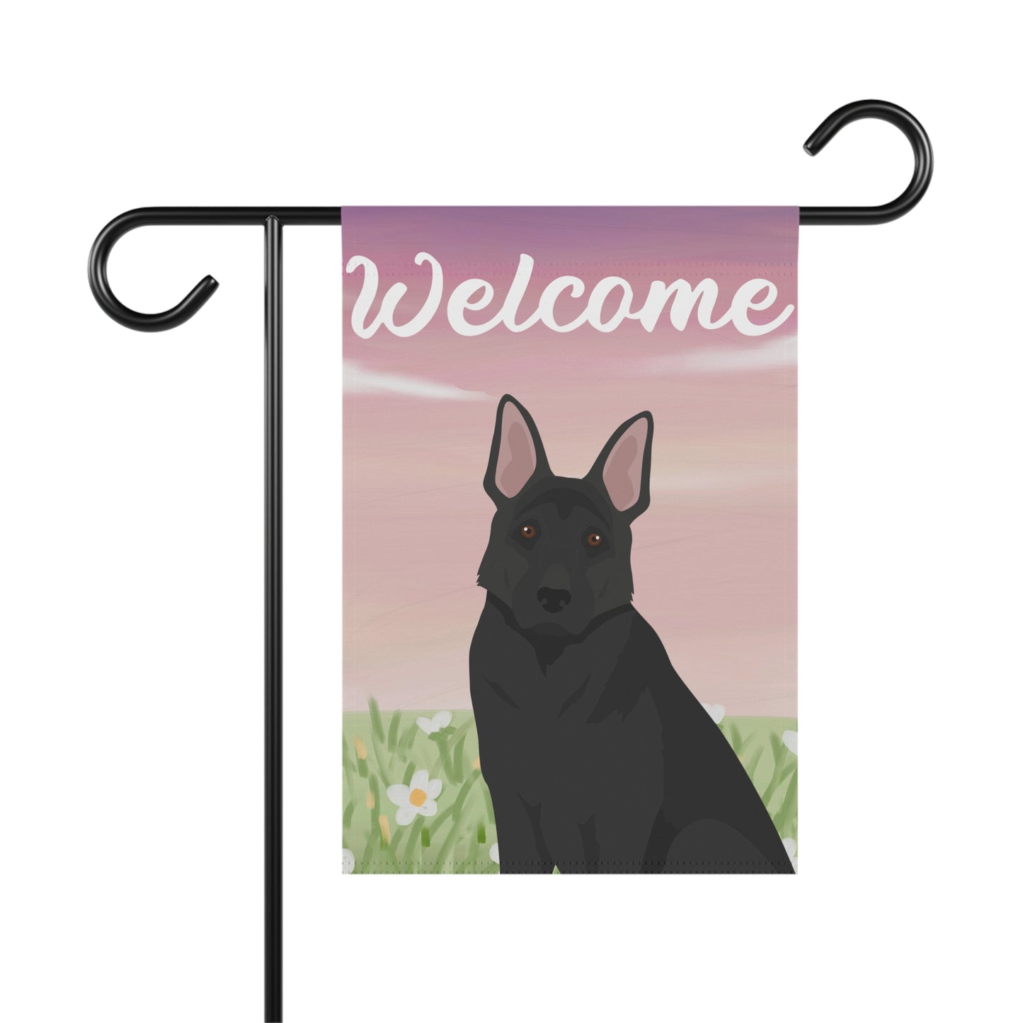 German Shepherd Dog Welcome Garden Flag
