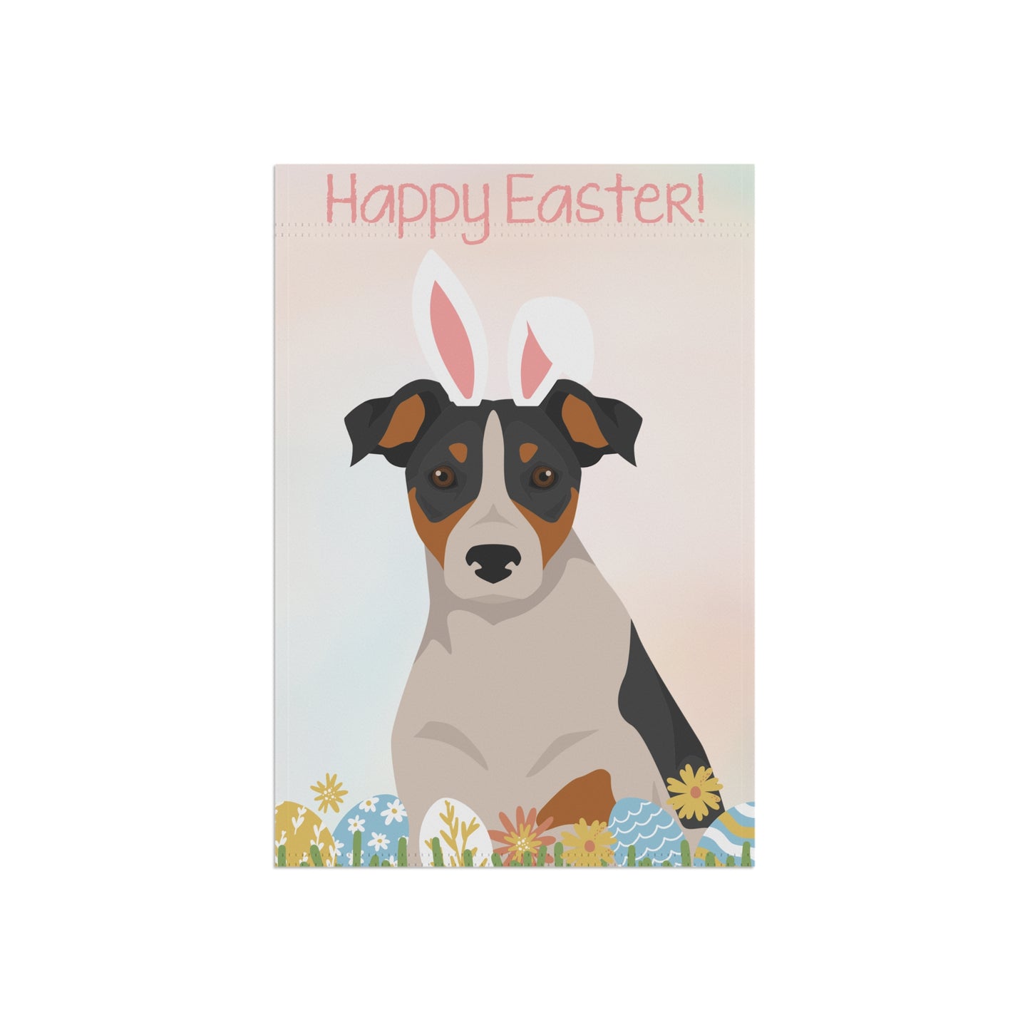 Parson Russell Terrier Dog Happy Easter Garden Flag