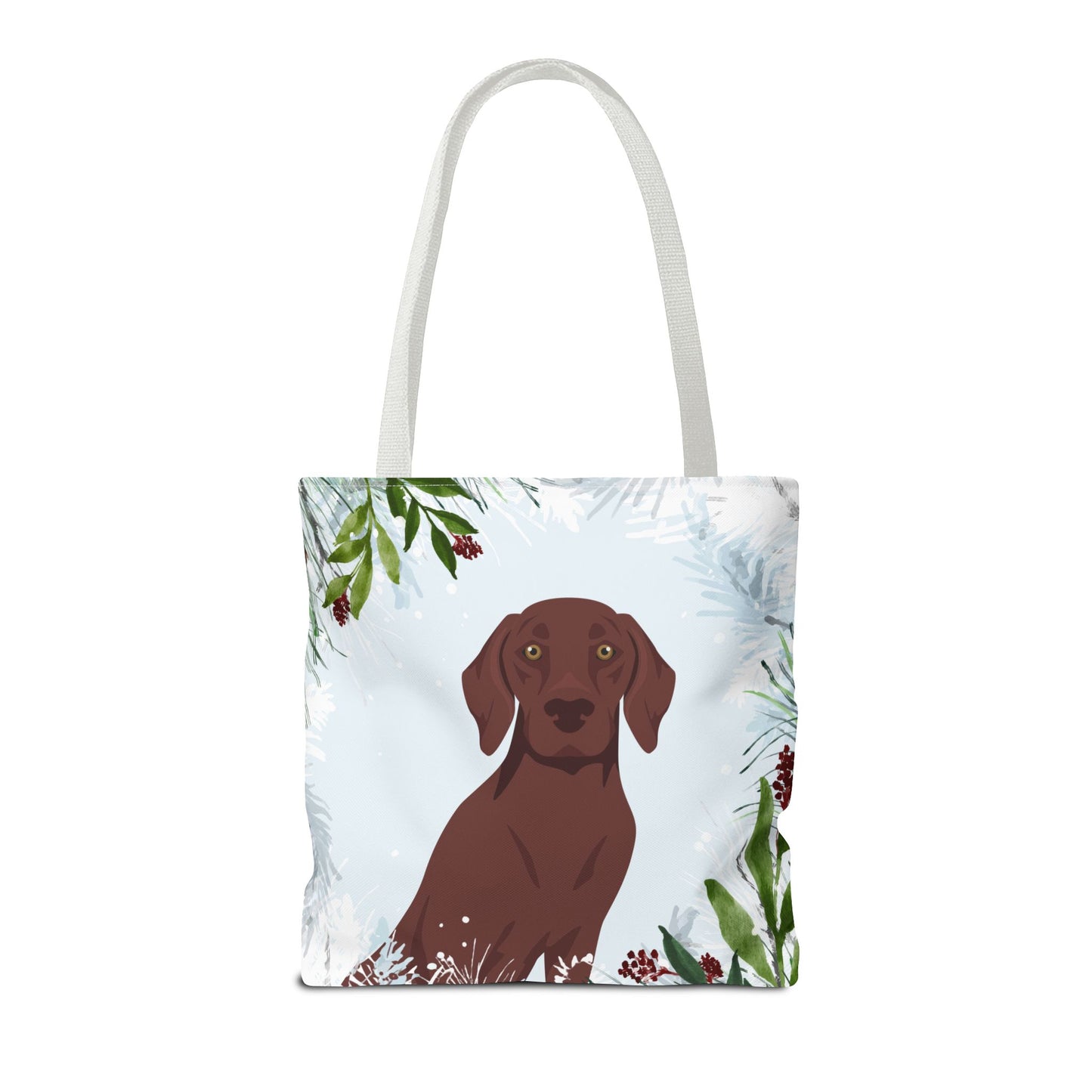 German Shorthaired Pointer Dog Christmas Holiday Tote Bag 16x16