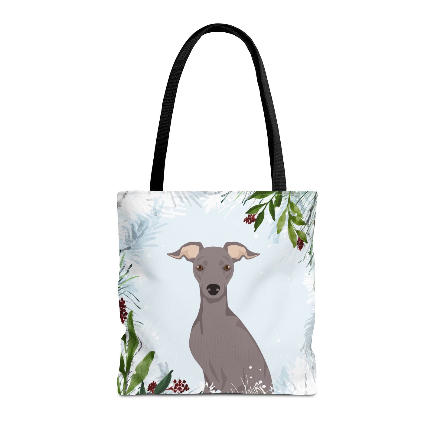 Italian Greyhound Dog Christmas Holiday Tote Bag 16x16