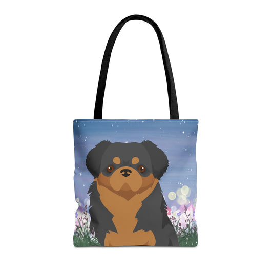 Tibetan Spaniel Dog Tote Bag 16x16