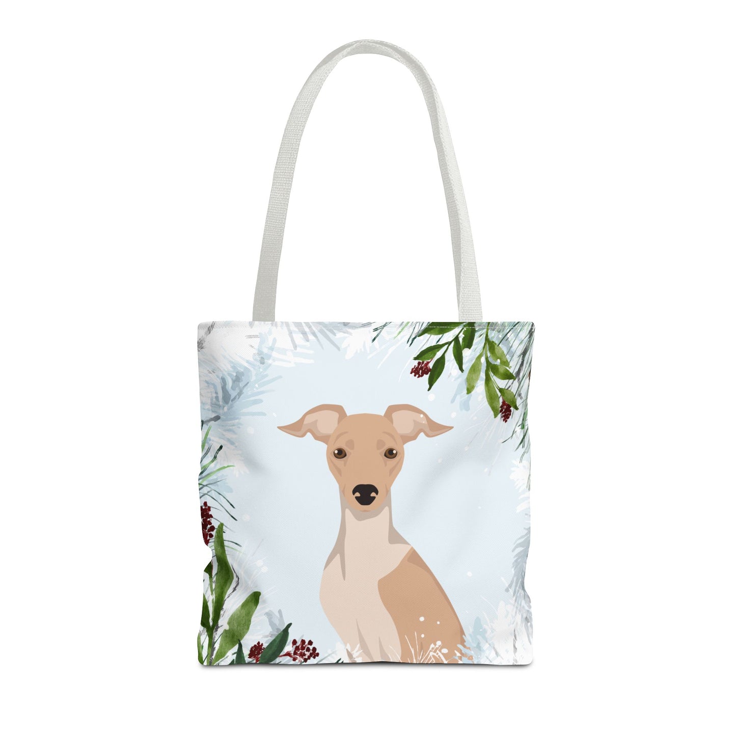 Italian Greyhound Dog Christmas Holiday Tote Bag 16x16