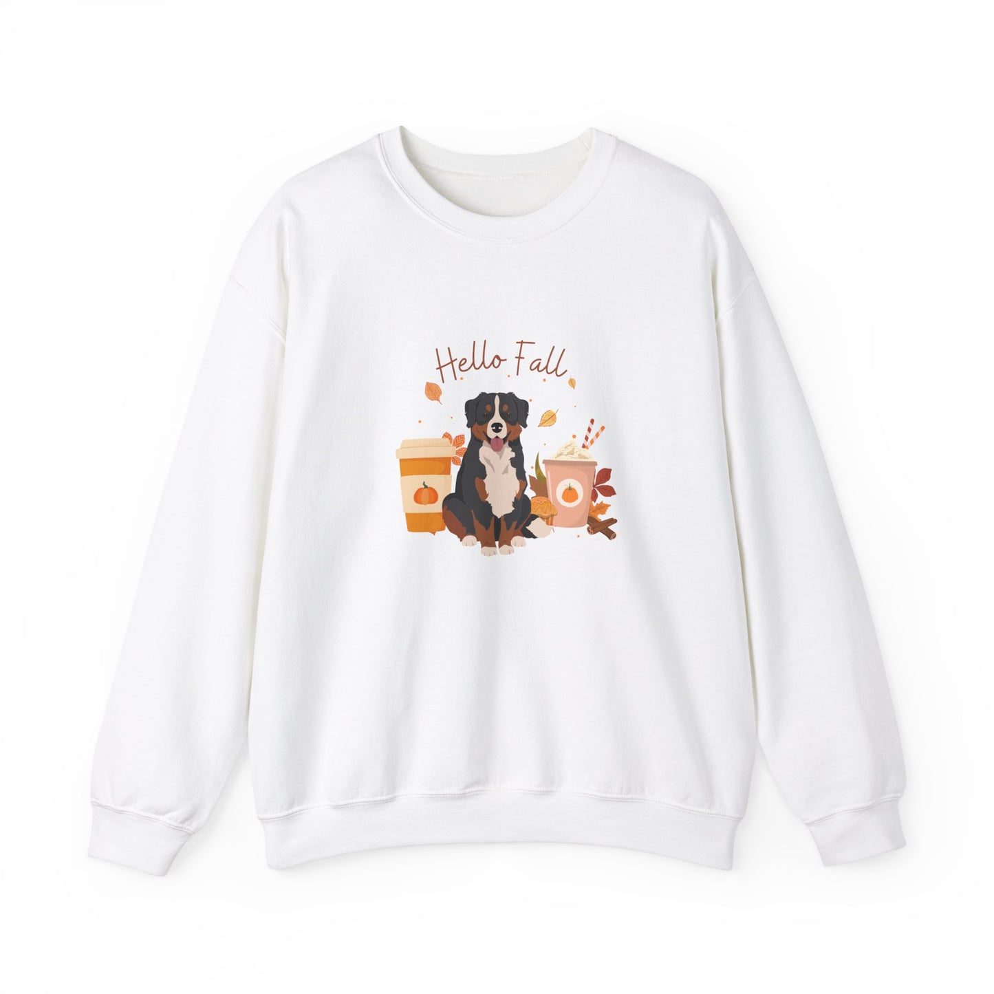 Bernese Mountain Dog Fall Unisex Heavy Blend Crewneck Sweatshirt