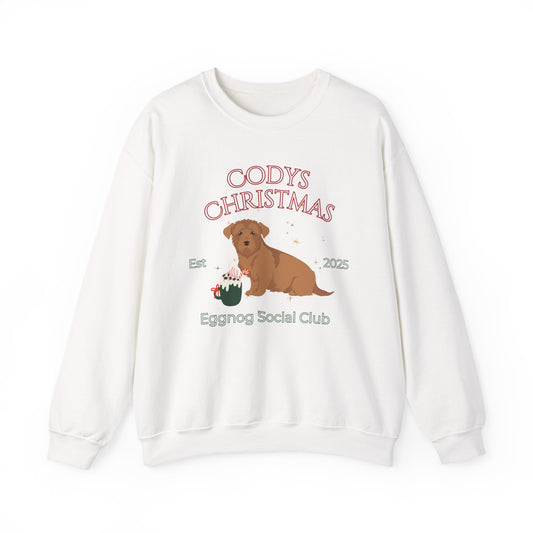 Glen Of Imaal Terrier Dog Christmas Social Club Unisex Heavy Blend Crewneck Sweatshirt Custom Name