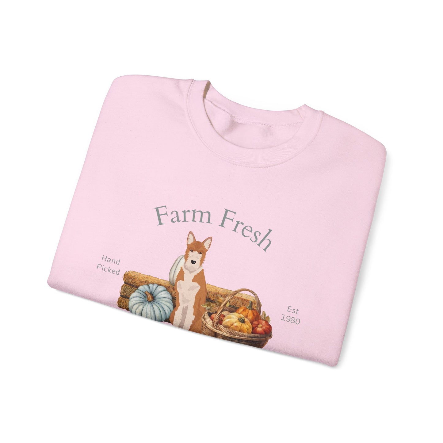 Portuguese Podengo Dog Fall Farm Fresh Unisex Heavy Blend Crewneck Sweatshirt